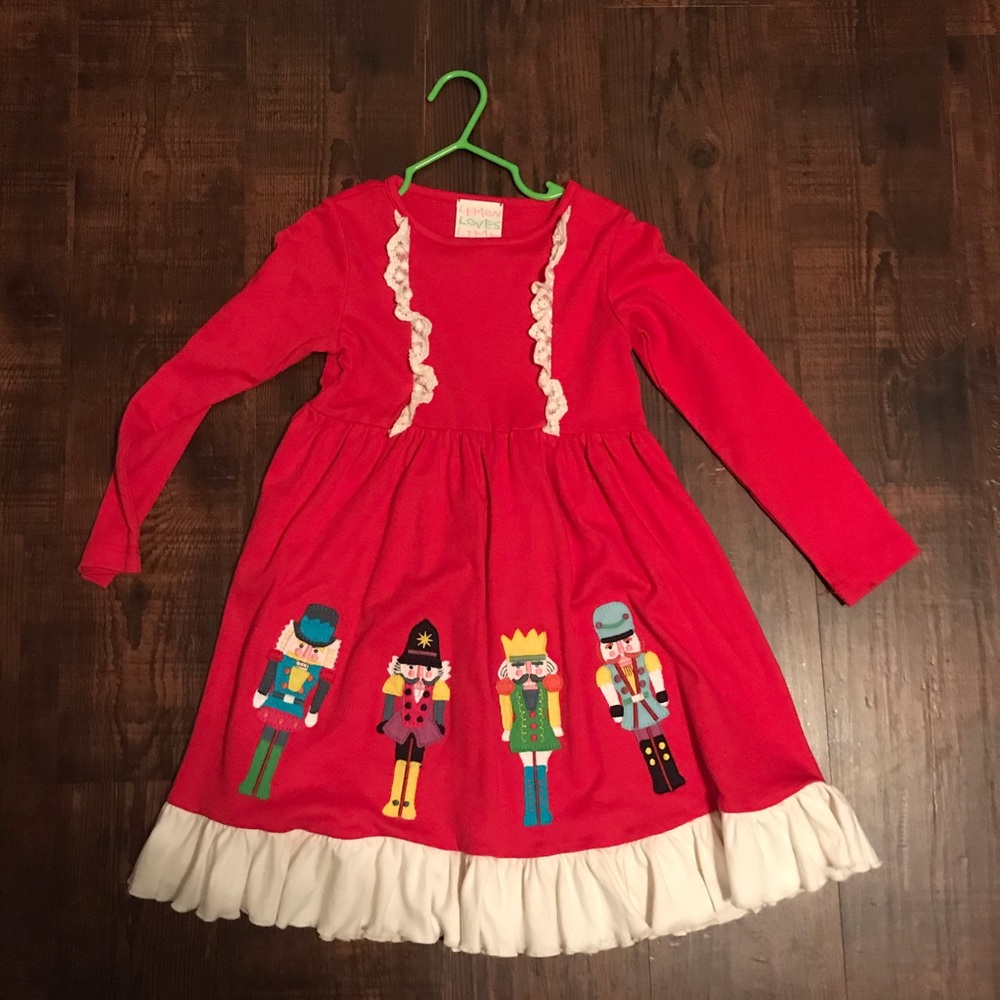 Lemon Loves Lime nutcracker dress Sz 4 wore once